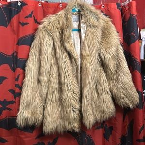 ASOS faux fur coat, size 8